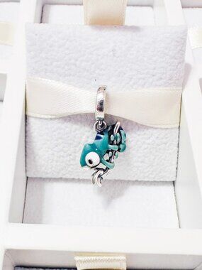 925 Sterling Silver Color Changing Chameleon Dangle Charm Fits Charm Bracelets